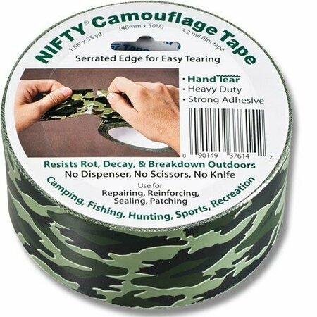 NIFTY PRODUCTS TAPE HAND TEAR 2INX55YDS CAMOUFLAGE T3771CAM